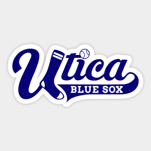 Vintage Utica Blue Sox Baseball 1944 Sticker